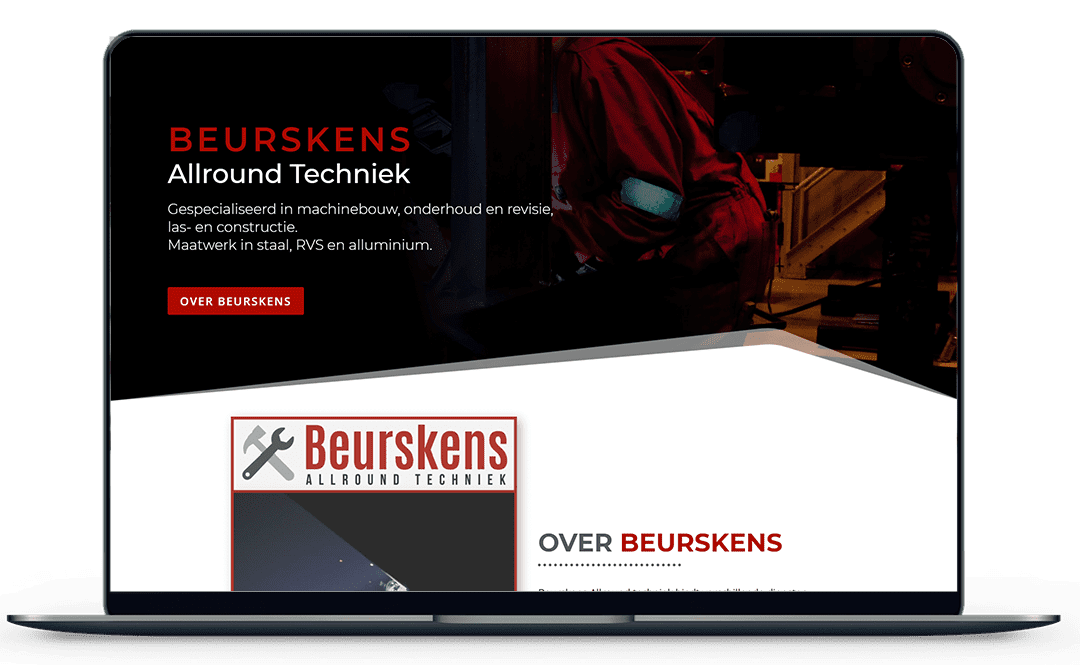 Beurskens-website-mockup