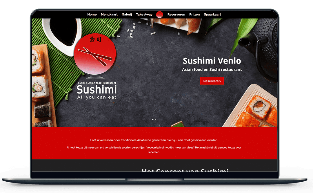 Sushimi-website-mockup