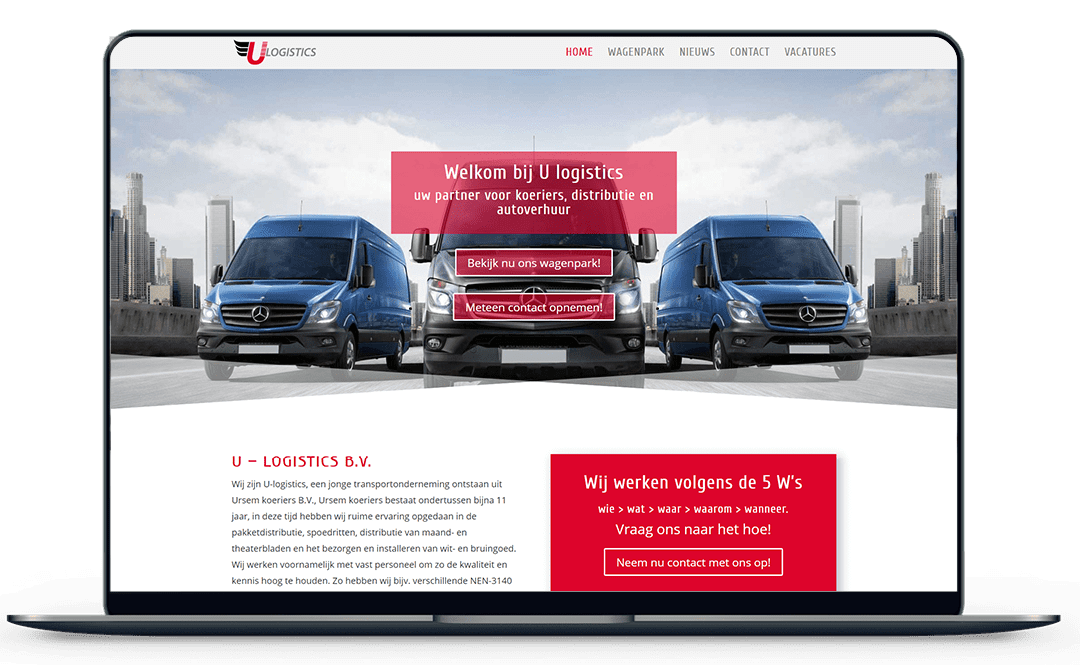 u-logistics-website-mockup