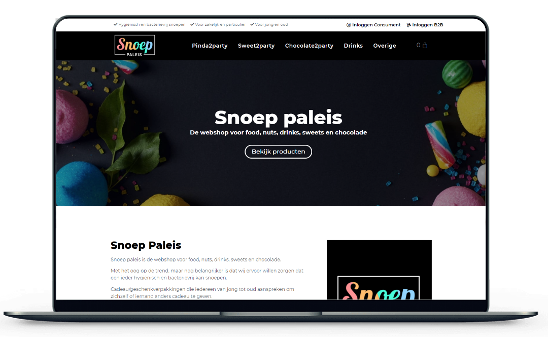 Snoep Paleis Website